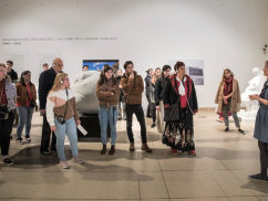PKE-s hallgatók a Wagner Nándor kiállításon